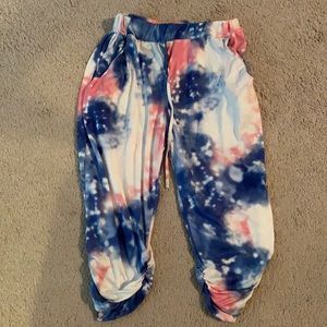 Capri tie dye soft pants